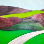 Toni Zarpellon<br/>Strada bianca, 2014, olio su tela, cm 80 x 100
