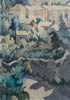Paesaggio di campagna - olio su tela, cm 50 x 70