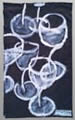 Roberto Bertazzon<br/>UNTITLED (nuova collezione Glasses)<br/>Smalti su jeans, cm240x150