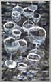 Roberto Bertazzon<br/>UNTITLED (nuova collezione Glasses)<br/>Smalti su jeans, cm240x150